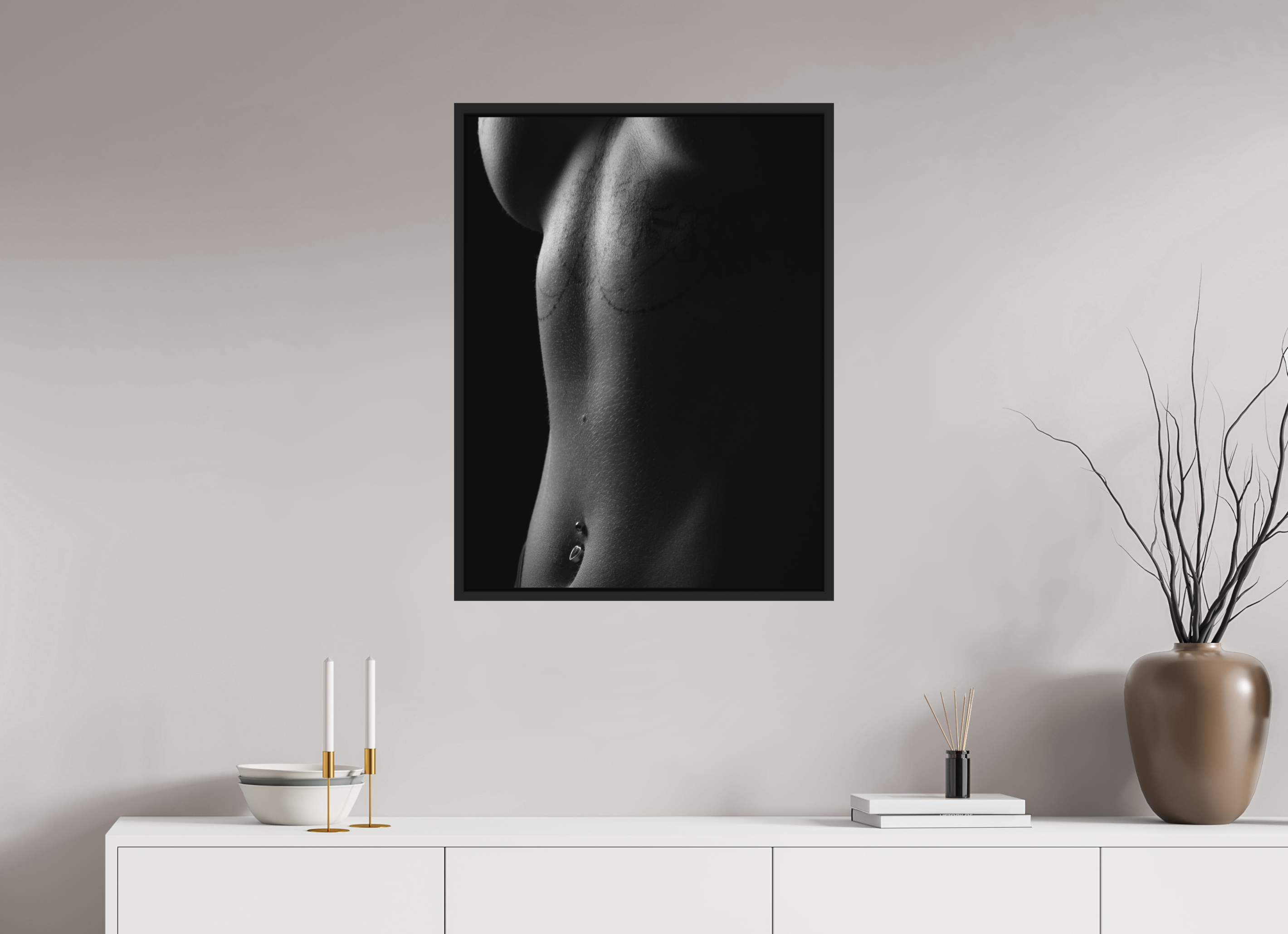 60 x 80 cm, ALU-BALE15-NOIRMAT-MAT Ebène 2