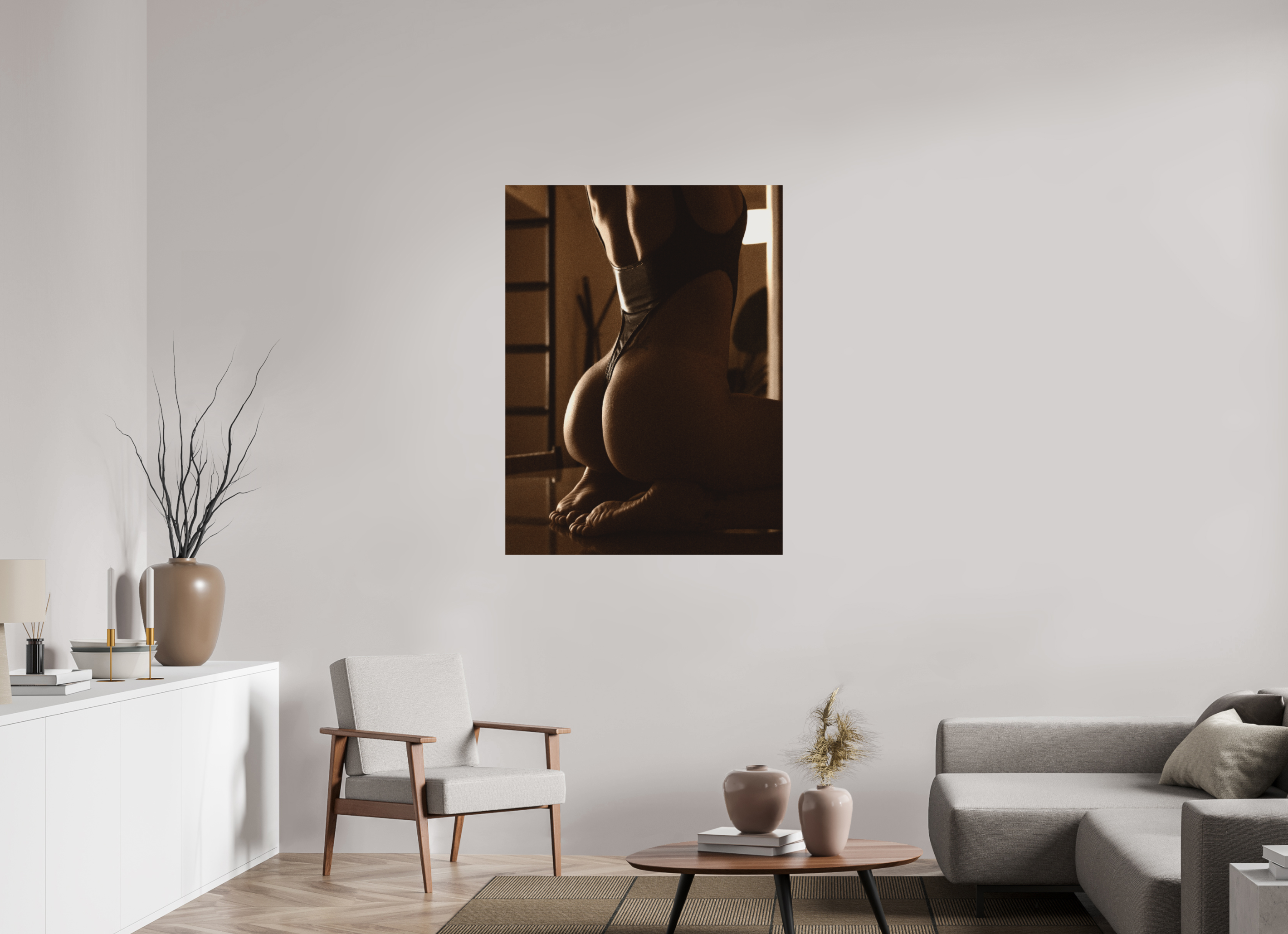90 x 120 cm, PAPIER- FUJI CRYSTAL DP2-MAT-LAMINAGE-NU Harnais table 1